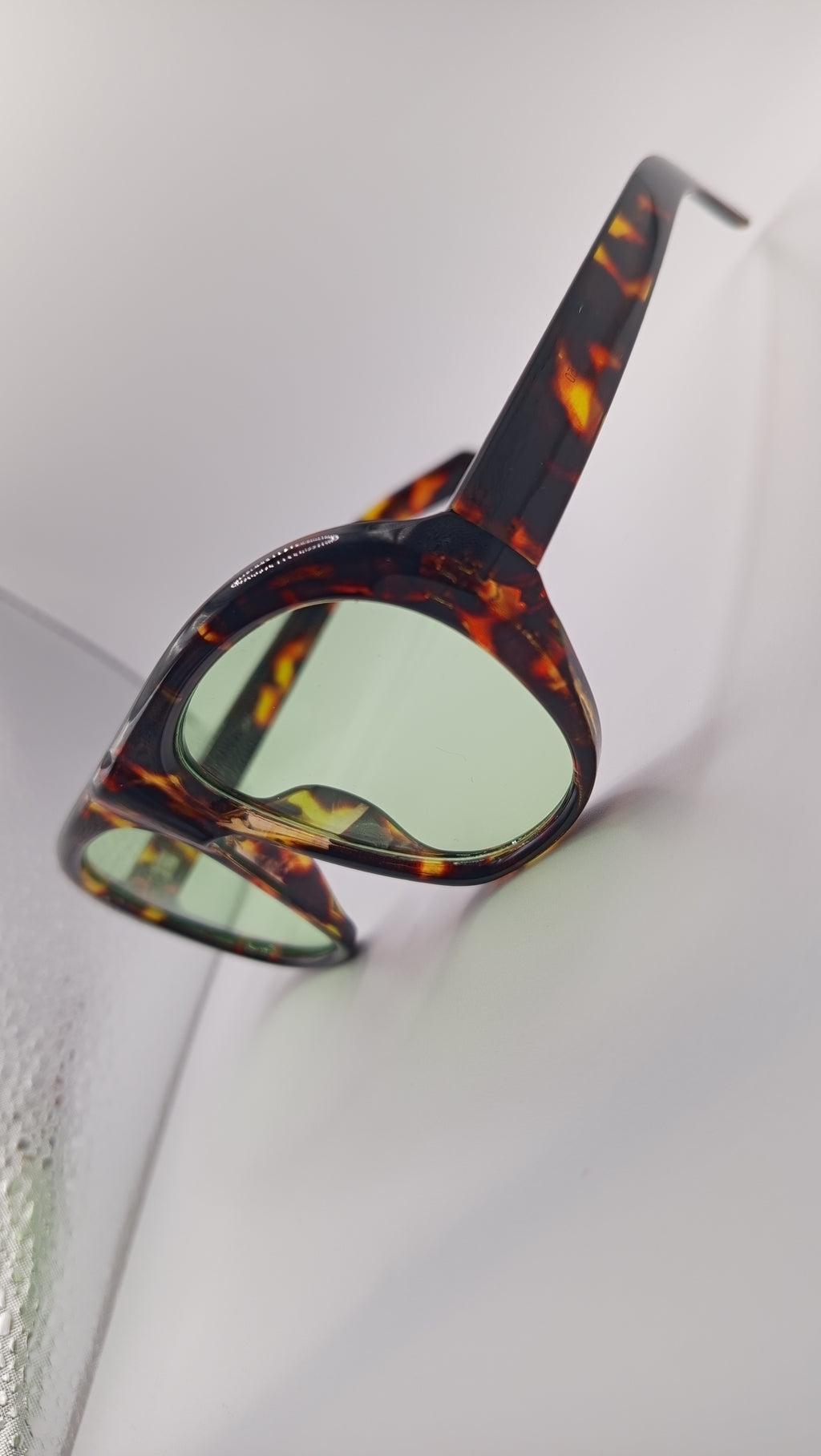 ✨ Lunettes Pilote Rétro « ZN5005 » – Havana Écaille & Verres Vert Vintage ✨