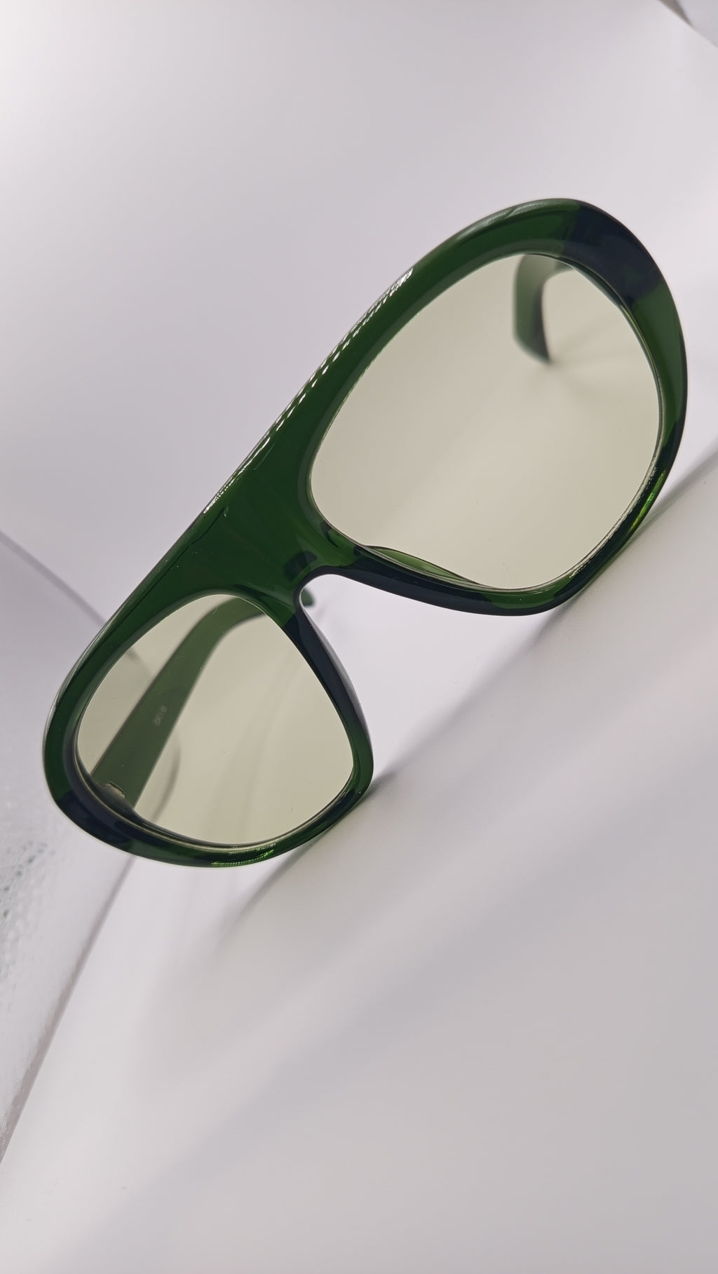 ✨ Lunettes Pilote Rétro « ZN5005 » – Édition Vert Forêt Translucide & Bicolore ✨