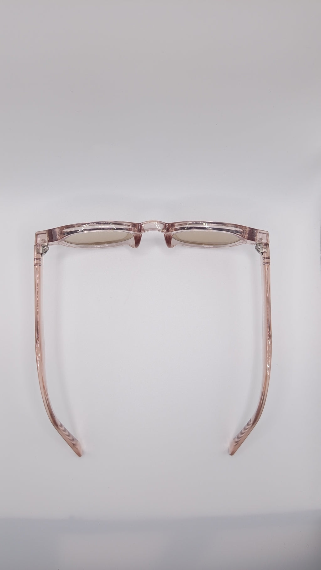 ✨ Lunettes Rétro « 9021 » – Édition Rose Cristal & Ambre ✨