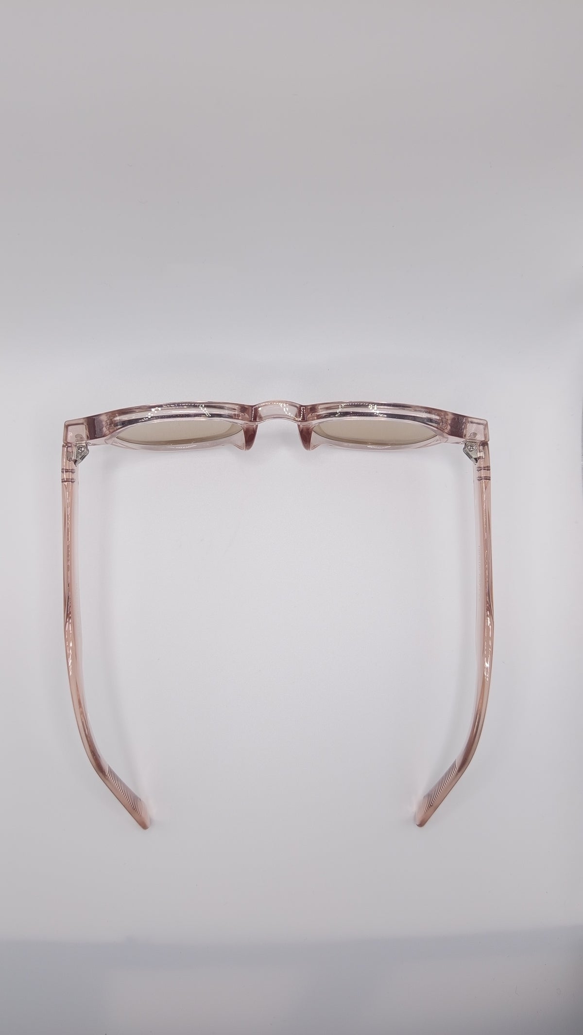 ✨ Lunettes Rétro « 9021 » – Édition Rose Cristal & Ambre ✨