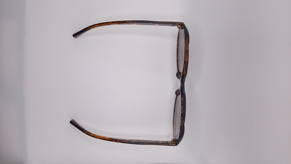 ✨ Lunettes Oversize Rondes Rétro « 5686 » – Édition Écaille Havana & Verres Dégradés Brun ✨