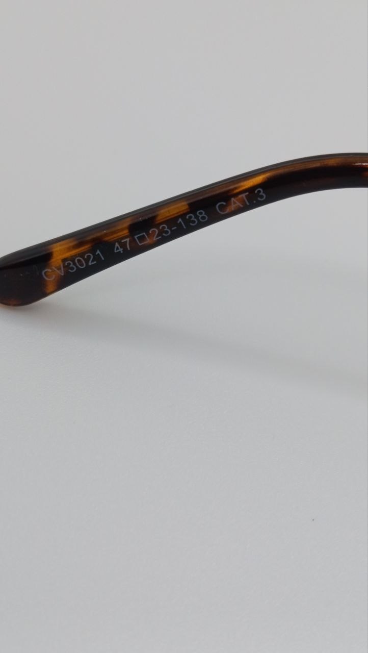 ✨ Lunettes Rondes Rétro « CV3021 » – Cerclage Écaille Havana & Métal Doré ✨